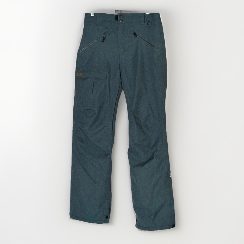 Ride‎ Snowboard Pants Mens M Gray Jean Look 15K Waterproof Ski Snow Cargo